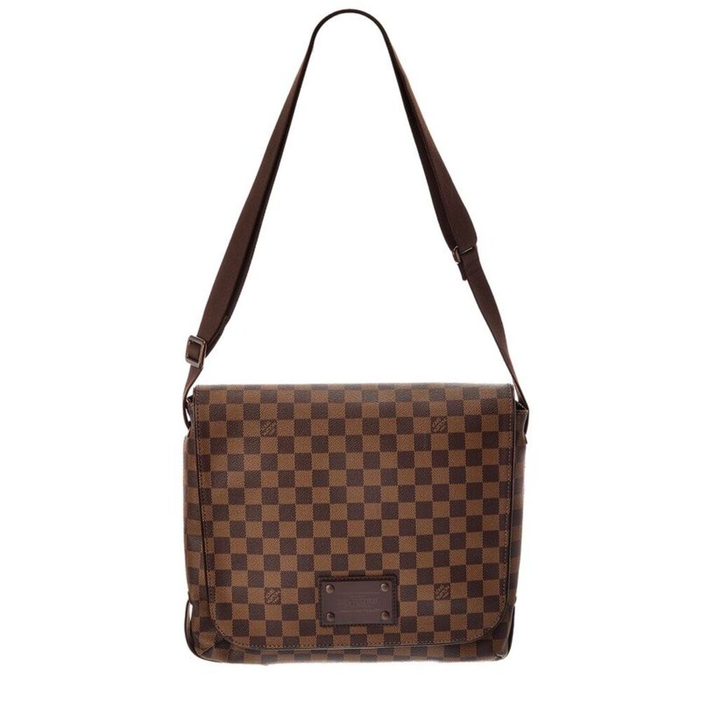 Louis Vuitton Brown Damier Ebene Canvas Brooklyn Mm (Authentic Pre-Loved)
